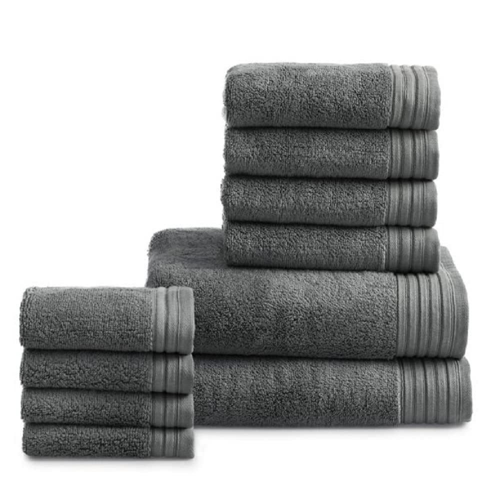 Hotel Style 10 Piece Towel Set I 2 Bath Towels 4 Hand Towels 4 Washcloths